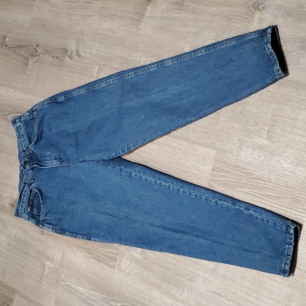 Vintage Y2K Chic Mom Jeans High Rise Blue Cotton Women’s Size 10P Made in USA